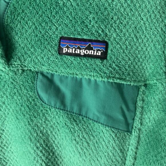 Patagonia Re-Tool Snap-T Polartec Pullover Womens S Emerald Green Fleece Sweater - Picture 4 of 13